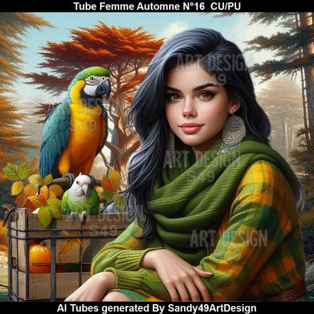 Tube Femme Automne N°16