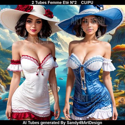 2 Tubes Femme Eté N°2