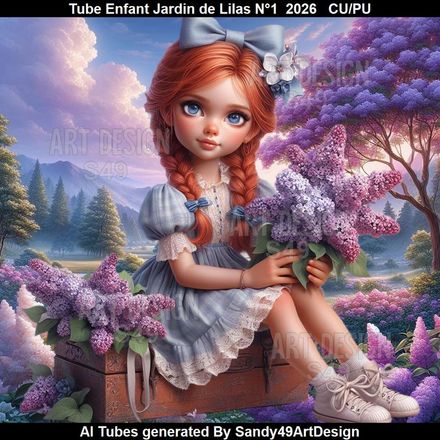 Tube Enfant Jardin de Lilas N°1  2026