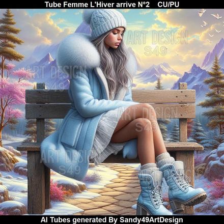 Tube Femme L&#x27;Hiver arrive N°2
