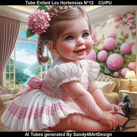 Tube Enfant Les Hortensias N°12