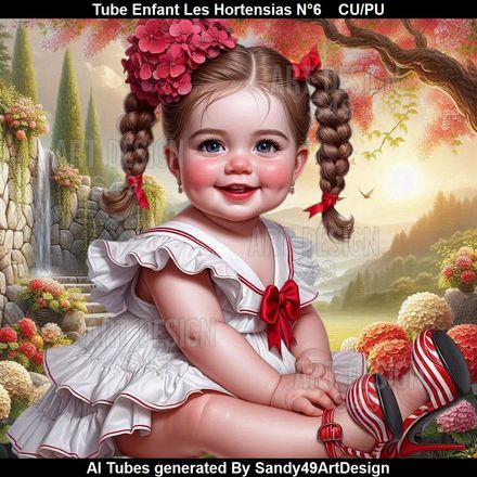 Tube Enfant Les Hortensias N°6