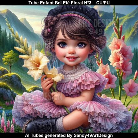 Tube Enfant Bel Eté Floral N°3