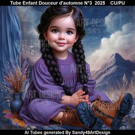 Tube Enfant Douceur d&#x27;automne N°3   2025