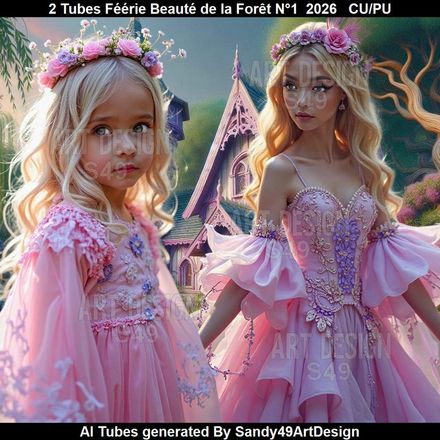 2 Tubes Féérie Beauté de La Forêt N°1  2026
