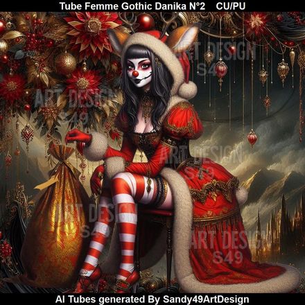 Tube Femme Gothic Danika N°2   2025