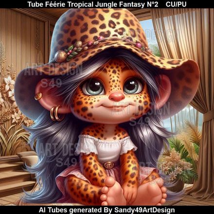 Tube Féérie Tropical Jungle Fantasy N°2