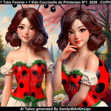 1 Tube Femme + 1 Kdo Coccinelle du Printemps N°1  2026
