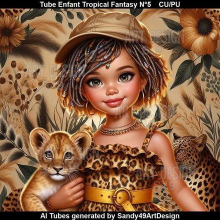 Tube Enfant tropical Jungle Fantasy N°5