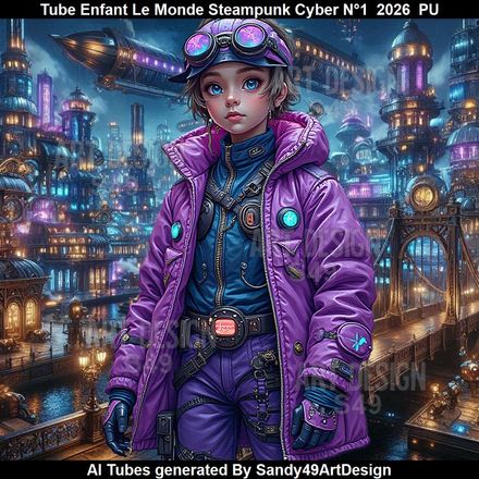 Tube Enfant Le Monde Steampunk Cyber N°1  2026