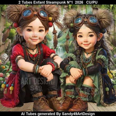 2 Tubes Enfant Steampunk N°1  2026