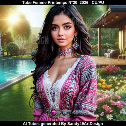 Tube Femme Printemps N°20  2026