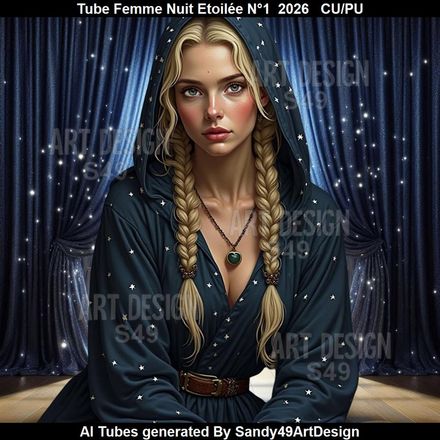 Tube Femme Nuit Etoilée N°1  2026