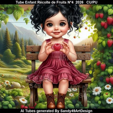 Tube Enfant Récolte de Fruits N°4  2026