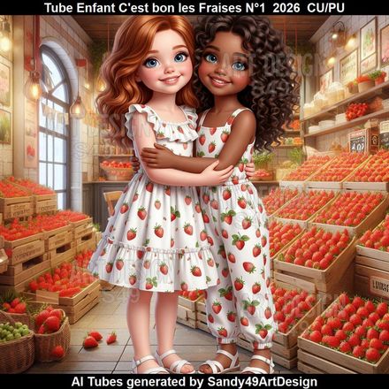 Tube Enfant C'est bon les Fraises N°1  2026