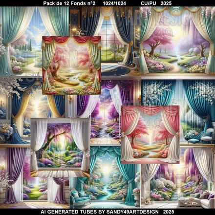 Pack 12 Fonds N°2