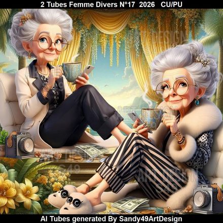 2 Tubes Femme Divers N°17  2026