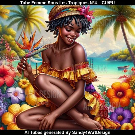 Tube Femme Sous les Tropiques N°4