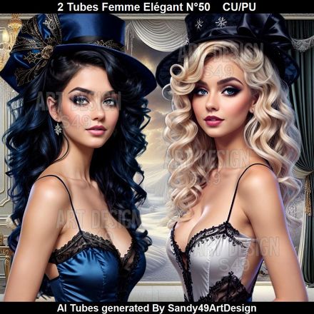 2 Tubes Femme Elégante N°50
