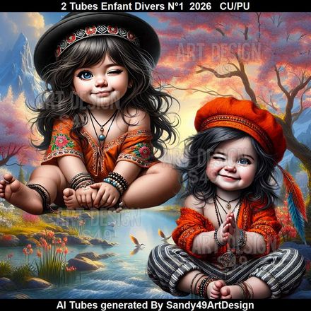 2 Tubes Enfant Divers N°1  2026   