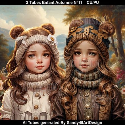 2 Tubes Enfant Automne N°11