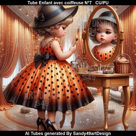 Tube Enfant avec coiffeuse N°7