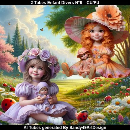 2 Tubes Enfant Divers N°6