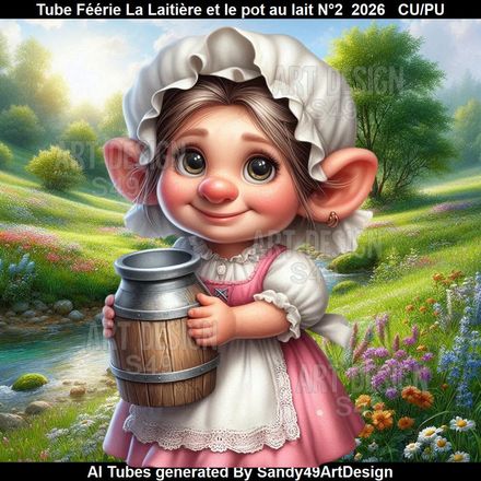 Tube Féérie La Laitière et le pot au lait N°2  2026