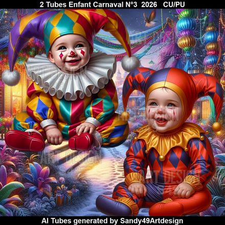 2 Tubes Enfant Carnaval N°3  2026