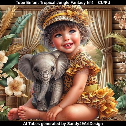Tube Enfant Tropical Jungle Fantasy N°4