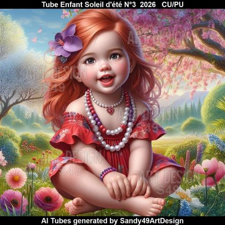 Tube Enfant Soleil d'été N°3  2026