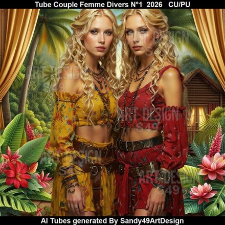 Tube Couple Femme Divers N°1  2026