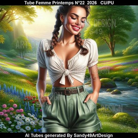 Tube Femme Printemps N°22  2026
