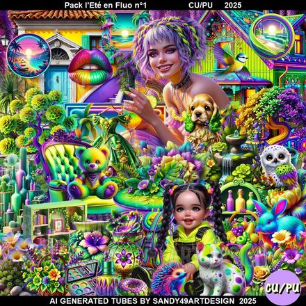 Pack l&#x27;Eté en Fluo N°1