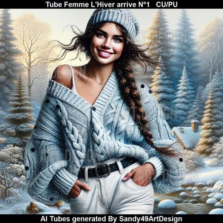 Tube Femme L&#x27;Hiver arrive N°1