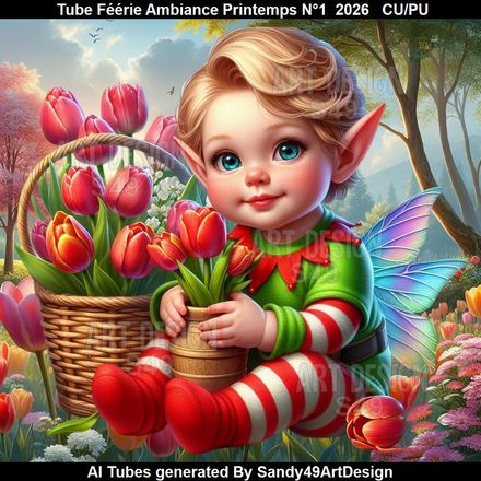 Tube Féérie Ambiance Printemps N°1  2026