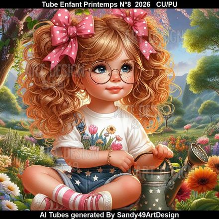 Tube Enfant Printemps N°8  2026