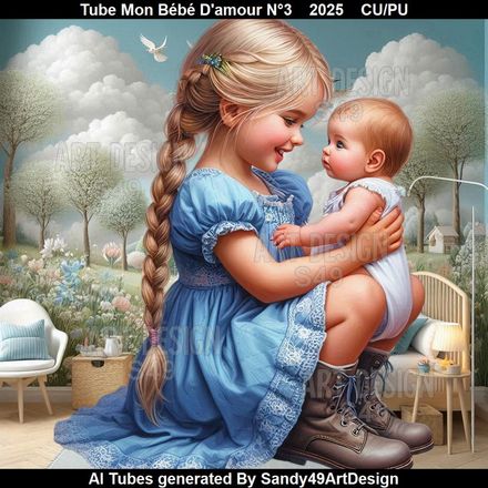 Tube Mon Bébé d&#x27;amour N°3    2025