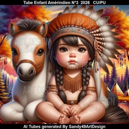 Tube Enfant Amérindien N°3  2026