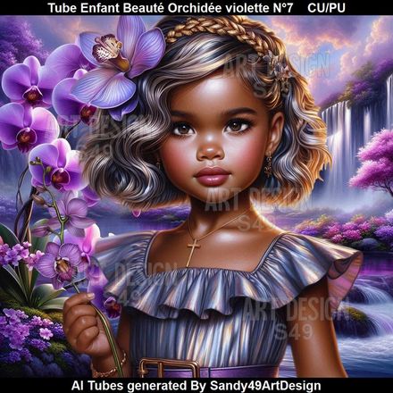 Tube Enfant Beauté Orchidée violette N°7