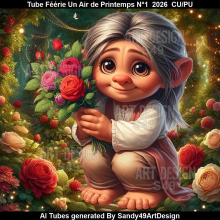 Tube Féérie Un Air de Printemps N°1  2026