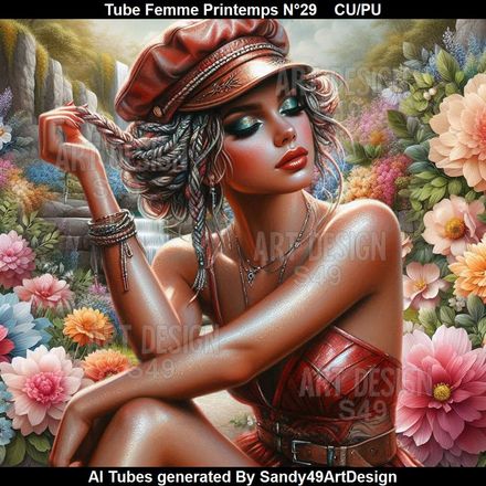 Tube Femme Printemps N°29