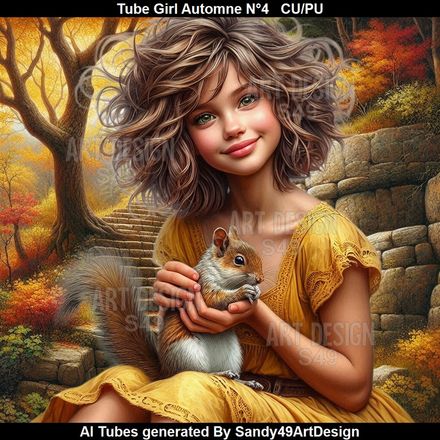 Tube Girl Automne N°4