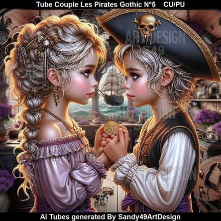 Tube Couple Les Pirates Gothic N°5