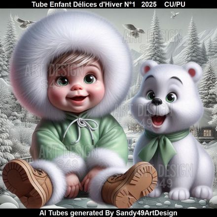 Tube Enfant Délices d&#x27;Hiver N°1   2025