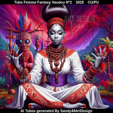 Tube Femme Fantasy Vaudou N°2    2025