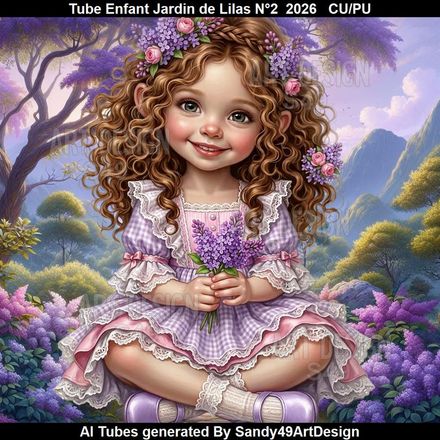 Tube Enfant Jardin de Lilas N°2  2026