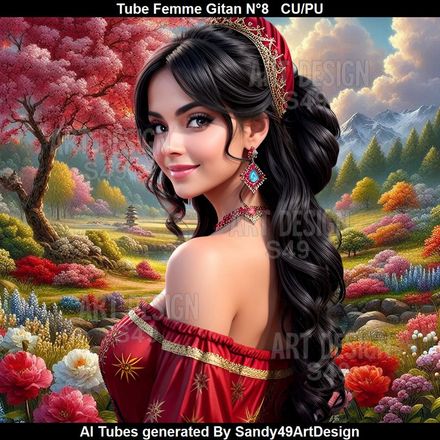 Tube Femme Gitan N°8