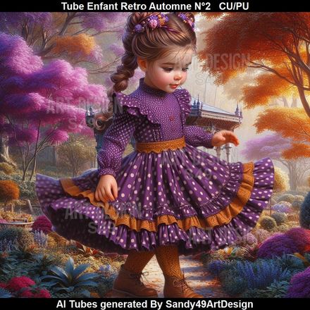 Tube Enfant Retro Automne N°2