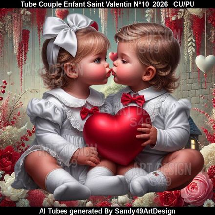 Tube Couple Enfant Saint Valentin N°10  2026